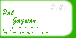 pal gazmar business card